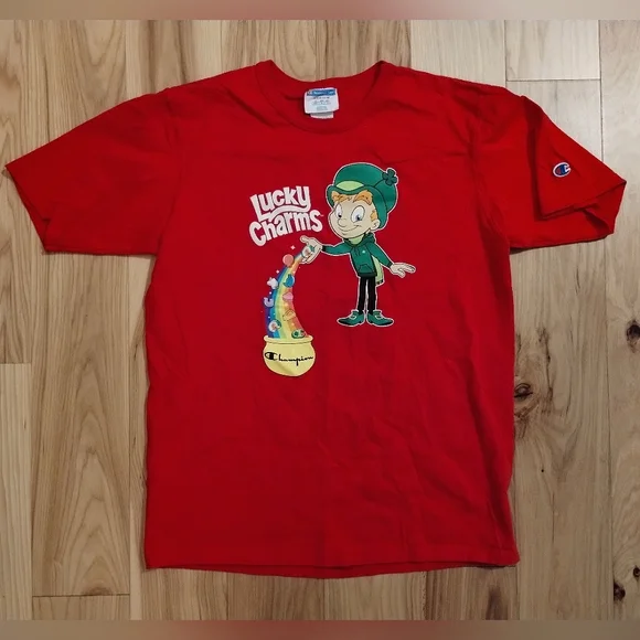 🔴 Lucky Charms x Champion vintage collaboration t-shirt 🔴 - Picture 1 of 9
